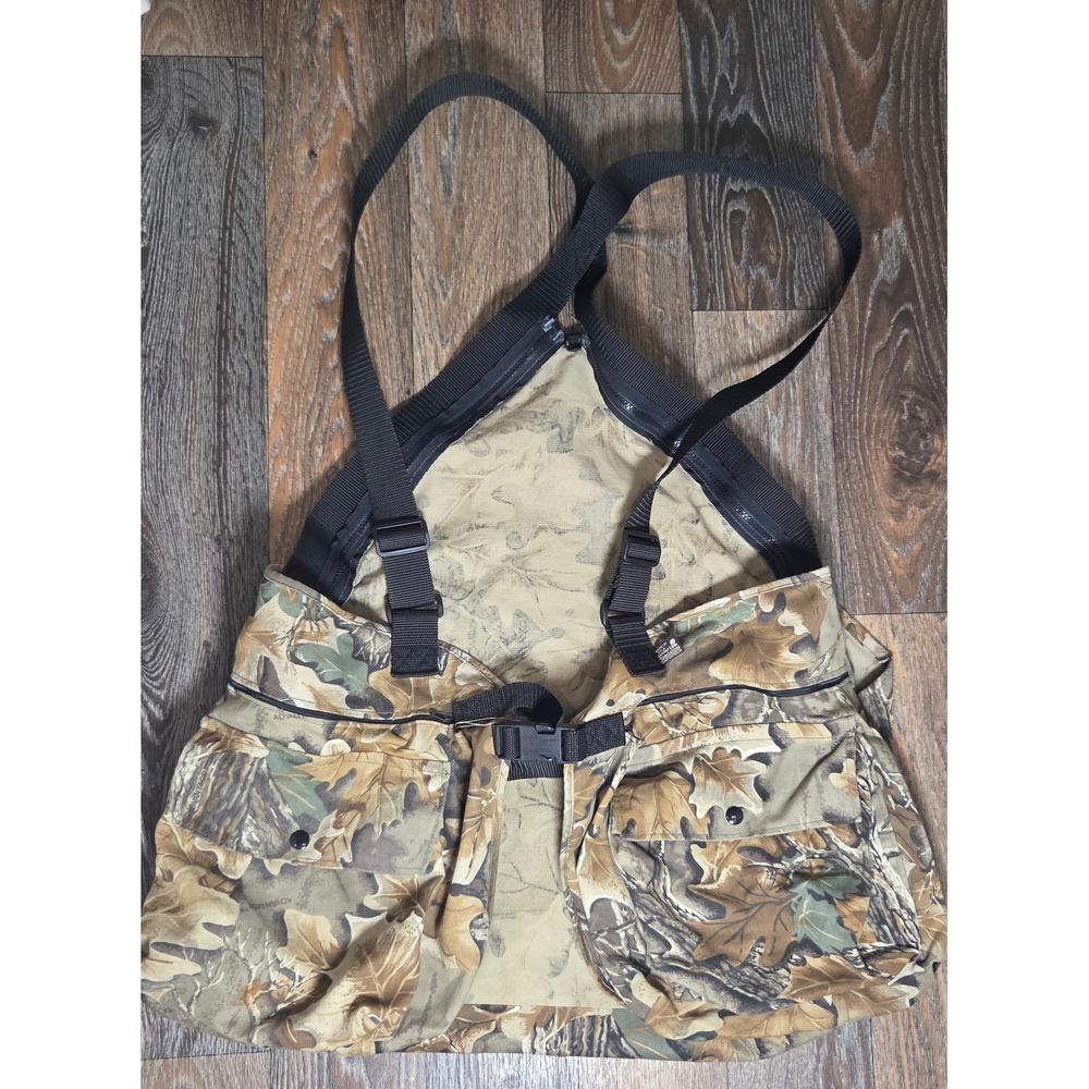 Vintage Hunters Specialties Advantage Camo Game Bag Vest Mens M/L Hunting Turkey